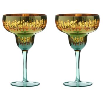 Electroplated Margarita Cocktail Glass, 2 of 2