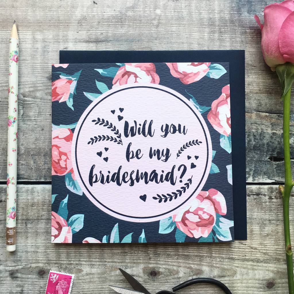 'Will You Be My Bridesmaid?' Luxury Card, 1 of 5
