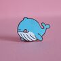 Whale Enamel Pin | Cute Pin Badges, thumbnail 3 of 5