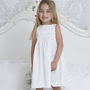 Flower Girl's Personalised Cotton Dress, thumbnail 3 of 6