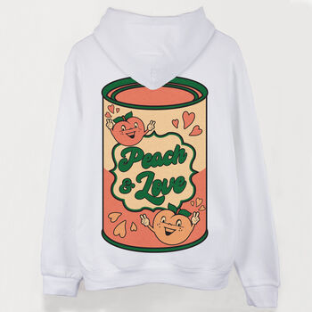 Peach And Love Women's Slogan Hoodie, 7 of 7