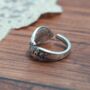Antique Scroll Spoon Ring, thumbnail 3 of 6