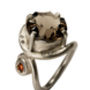 Smoky Topaz Ring In Silver, thumbnail 2 of 2