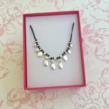 Silver Plated Teardrop Necklace, 3 of 4