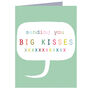 Mini Big Kisses Card, thumbnail 2 of 5