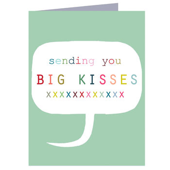 Mini Big Kisses Card, 2 of 5