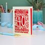Ruby Wedding Anniversary Card 40 Amazing Years, thumbnail 6 of 6