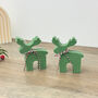 Green Reindeer Christmas Candles And Christmas Decor, thumbnail 3 of 10