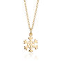 Snowflake Necklace, Sterling Silver Or Gold Plated, thumbnail 9 of 10