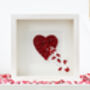 Valentine's Handmade 3D Framed Purple Butterfly Heart, thumbnail 7 of 9