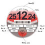 Personalised Tax Disc Christmas Tree Decoration, thumbnail 3 of 4