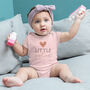 Organic Cotton Little Sister Baby Grow, thumbnail 2 of 5