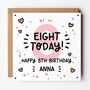 6th, 7th, 8th, 9th Birthday Card For Girls, thumbnail 3 of 7