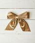 Champagne Bury Velvet Large Bow Hair Clip, thumbnail 1 of 3