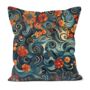 Floral Whirls Hand Made Poly Linen Cushions, thumbnail 2 of 10