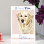 Golden Retriever Father's Day Card, thumbnail 2 of 6