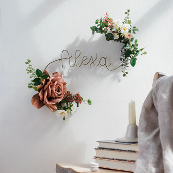 Personalised Surname Floral Name Sign, 3 of 6