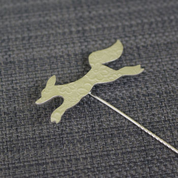 Sterling Silver Watercolour Baby Fox Pin, 2 of 4