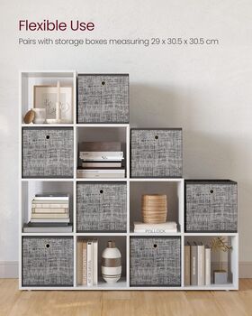 Bookcase Ten Cube Compartments Storage Organiser, 8 of 12