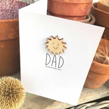 You Are My Happy Place Father's Day Card, 3 of 5