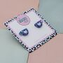 Purple Winter Mug Christmas Studs, thumbnail 2 of 5