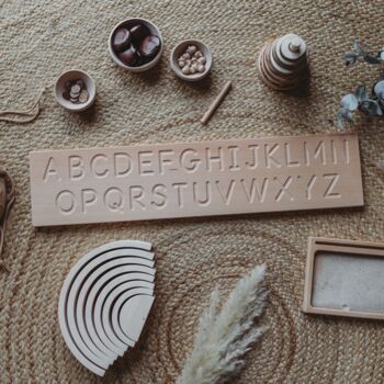 Wooden Double Sided Alphabet Tracing Board, 3 of 4