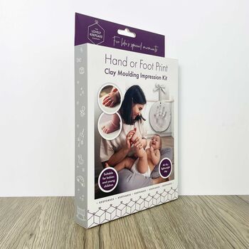 Baby Hand Or Foot Print Clay Moulding Kit, 8 of 10