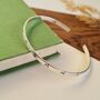 Sterling Silver Dandelion Wishes Cuff Bangle, thumbnail 7 of 12