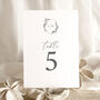 Botanic Crest Wedding Table Number. Min 10, thumbnail 1 of 4