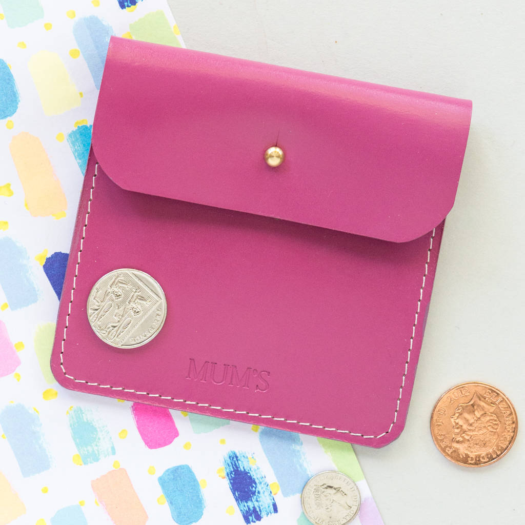 personalised handmade leather coin purse by williams handmade ...