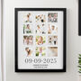 Personalised Special Date Black Multi Photo Frame Wedding Gift, thumbnail 1 of 4