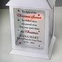 Personalised Christmas Memorial White Lantern, thumbnail 3 of 5
