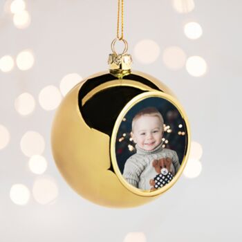 Personalised Photo Christmas Bauble, 3 of 5