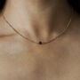 January Birthstone Garnet Gold Necklace, thumbnail 1 of 4