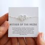 Mother Of The Bride Infinity Heart Bracelet Gift, thumbnail 1 of 8