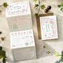 Scribble Illustrations Concertina Wedding Invitation, thumbnail 1 of 5