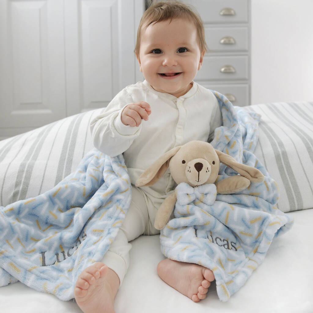 Personalised Puppy Comforter And Blanket Set By A Type Of Design