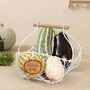Personalised Wire Kitchen Storage Trug Basket, thumbnail 1 of 6