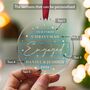 Our First Christmas Engaged Bauble Gift For Couples, thumbnail 3 of 8