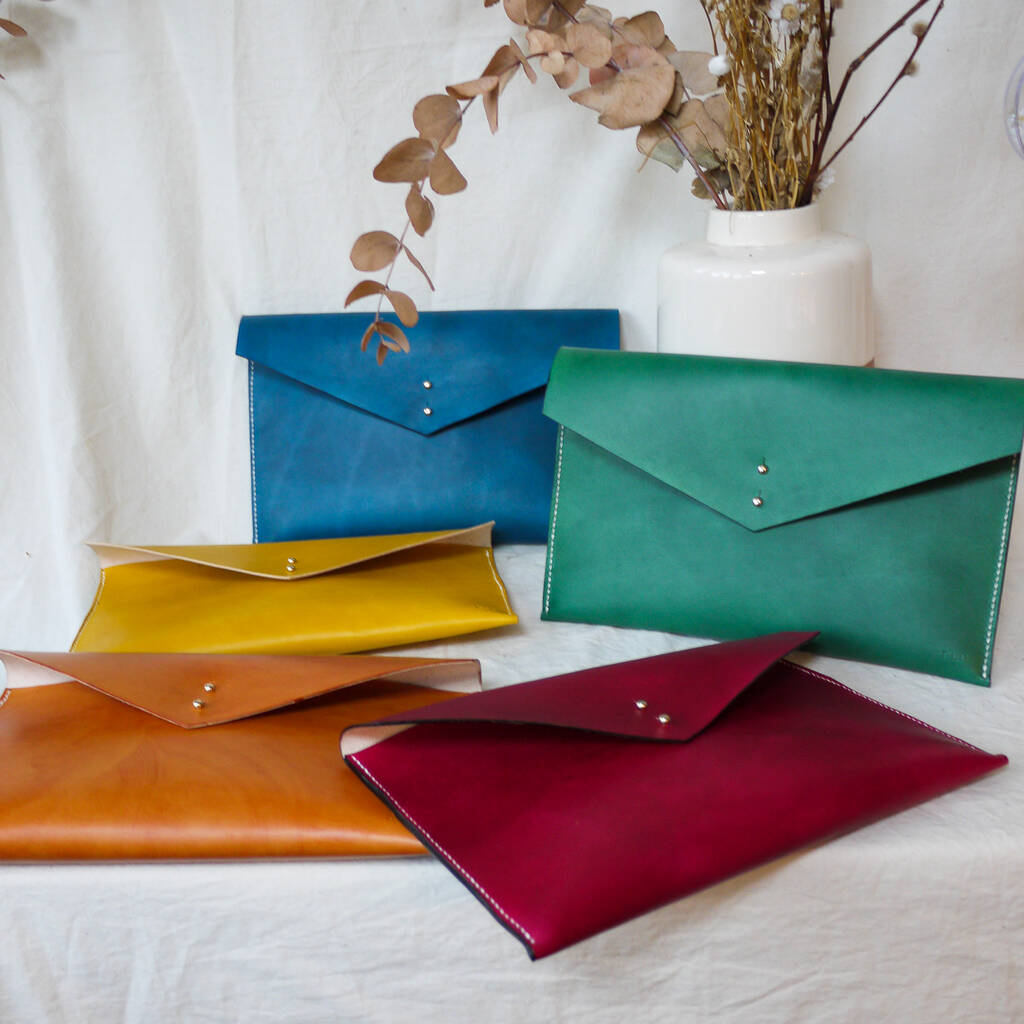 Leather Envelope Clutch – Tori Lo
