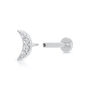 Sparkling Moon Single Flat Back Earring, thumbnail 6 of 8