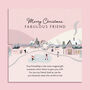 Winter Scene Fabulous Friend Christmas Wreath Bracelet, thumbnail 1 of 6