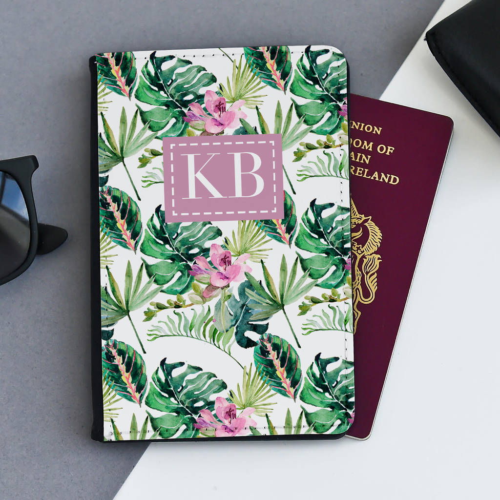 Personalised Tropical Passport Cover, 1 of 5