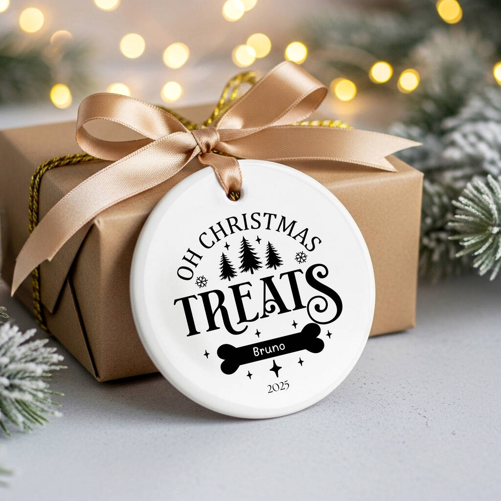 Personalised Dog Pet Christmas Bauble, 1 of 10