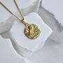 Athena Owl Necklace 18 K Gold Owl Pendant, thumbnail 3 of 4