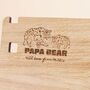 Personalised Papa Bear Wooden Accessory Stand, thumbnail 3 of 3