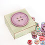 Personalised Button Birthday Sewing Storage Box, thumbnail 6 of 6
