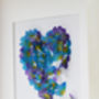 Framed Memorial Butterfly Heart Forget Me Not Colours, thumbnail 3 of 7