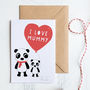Personalised Mummy Mother's Day Card With Pandas, thumbnail 2 of 4