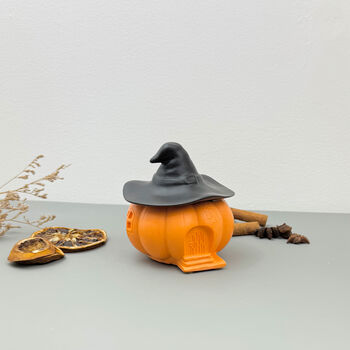 Orange And Black Halloween Pumpkin Witches Bowl, 12 of 12